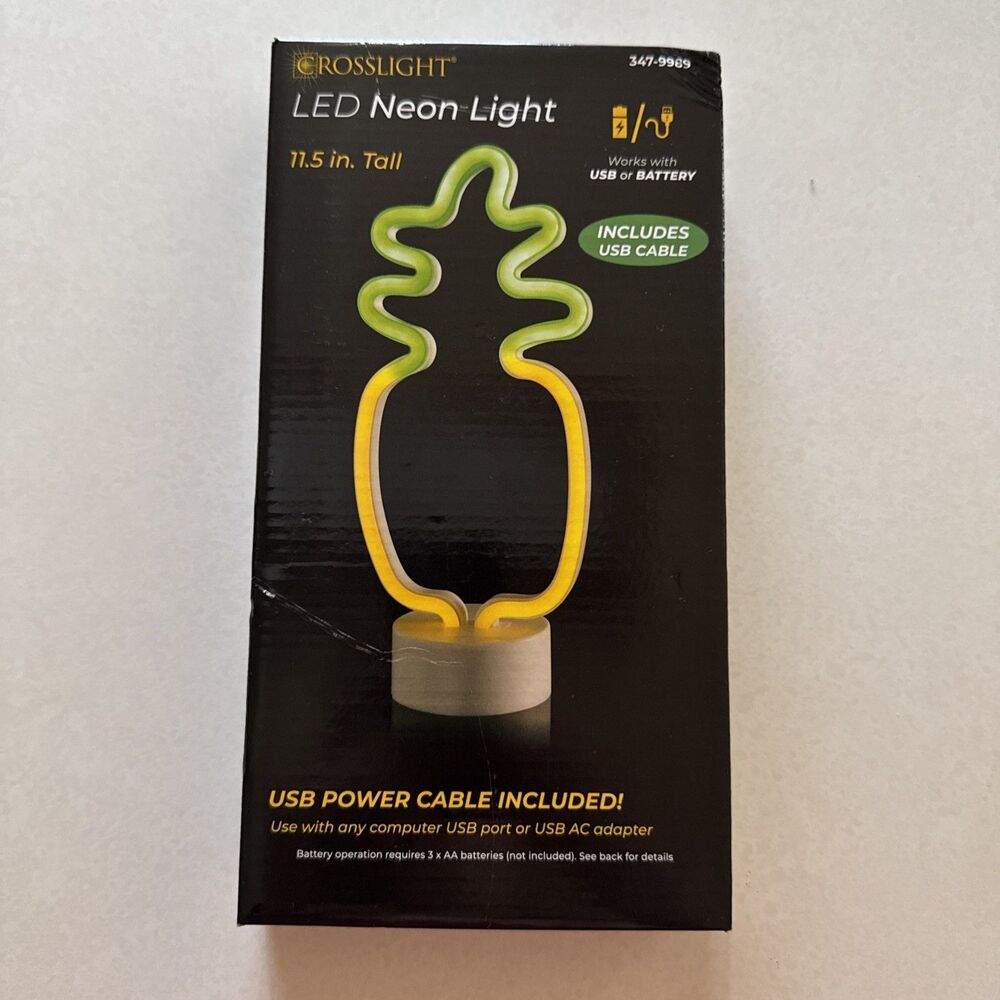 Crosslight LED Neon Light - Pineapple New In Box